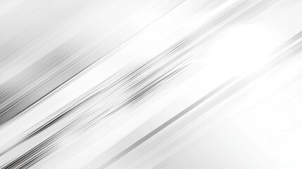 Fototapeta premium A dynamic abstract background with sleek, diagonal white and gray lines creating a sense of motion.