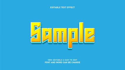 Sample editable text effects