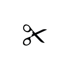 Scissors Cutting Lines  Vector Illustration Design