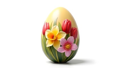 High Quality Easter Egg Isolated White Background Stock Photo