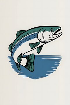 fish on a white background