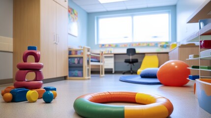 Autism research exploring early intervention strategies in a pediatric clinic. Featuring care and monitoring