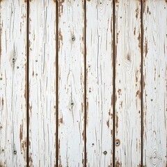 White painted wood texture seamless rusty grunge background, Scratched white paint on planks of wood wall.