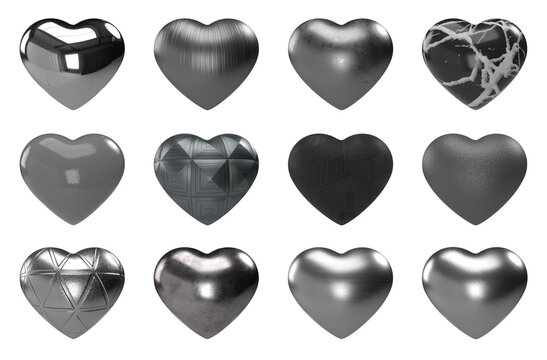 3d chrome love valentine icon