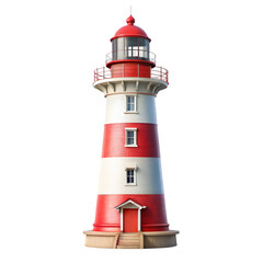 Lighthouse isolated on transparent background 