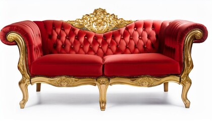 red leather armchair