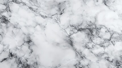 Fototapeta premium Elegant white and gray marble texture, showcasing intricate veining and subtle color variations for sophisticated design applications