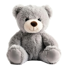 Fototapeta premium A gray teddy bear toy