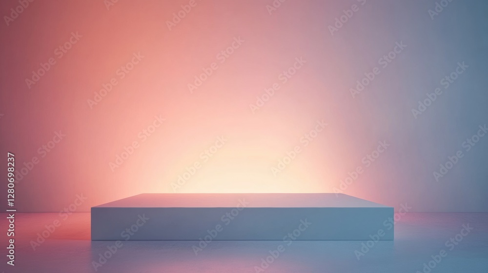 Poster Modern minimalist background ideal for text placement and creative design projects with soft gradients and ample open space. Generative AI