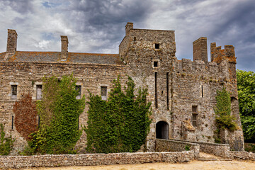 Obraz premium The Castle of Pirou in the Normandy of France
