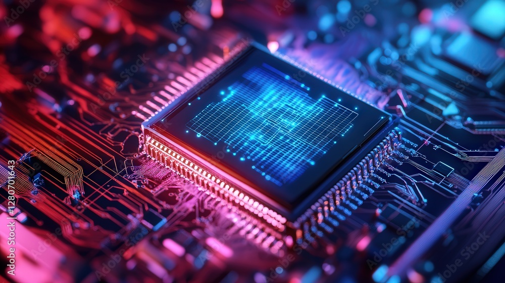 Poster subatomic computing microchip, harnessing quantum fluctuations to achieve limitless processing poten