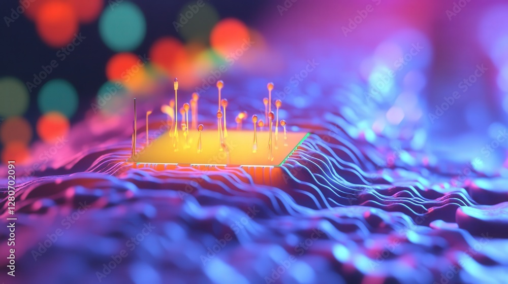 Poster super-sensitive microchip, capable of detecting and responding to environmental changes instantly.