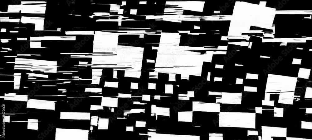 Poster dynamic geometric patterns evolving in highcontrast motion visual art