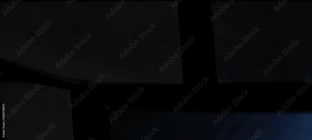 Poster gradual illumination of abstract blue textures in dynamic sequence
