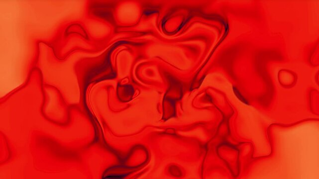 Horizontal efecto de tinta roja en movimiento, fondo l&iacute;quido de m&aacute;rmol animado todo el video