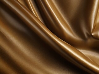 "Brown Leather Texture Background with Soft Folds and Shine"