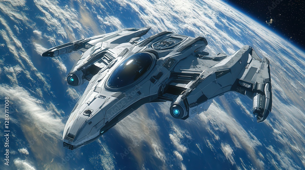 Poster transform into a floating space station, with modules that detach and adapt for different scientific