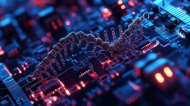 DNA-computing microchip, using organic molecules for ultra-efficient biological data processing