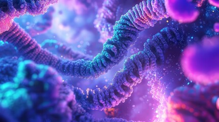 Obraz premium structure of the histone protein, showing its role in wrapping DNA into chromatin and influencing gene expression