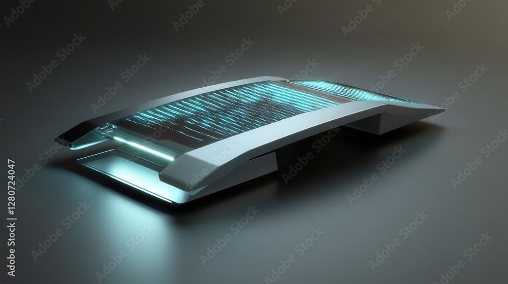 Poster microchip with quantum processing, enabling near-instant computations and seamless ai interactions.