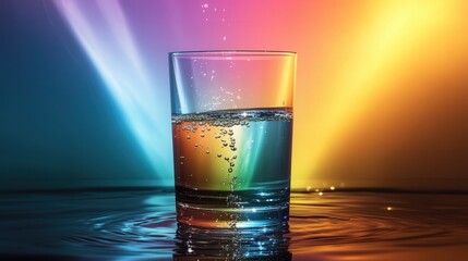 light passes through different liquid layers, like oil and water. Explain how different refractive indices cause light to bend.