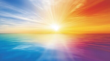 Obraz premium light in an atmosphere with varying temperatures causes the sky to change color. Explain the role of refraction in sunsets and sunrises.