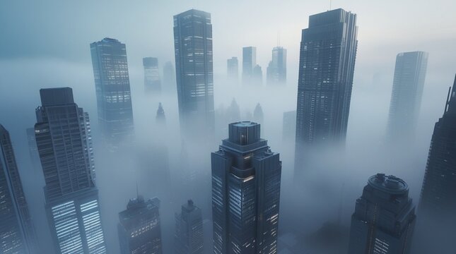 Foggy Cityscape