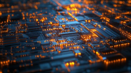 Professional Image Holographic Artificial Intelligence With Glowing