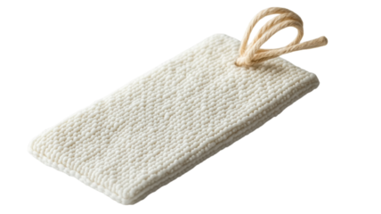 Unique handmade cotton mitt perfect for gentle skin exfoliation during relaxing baths