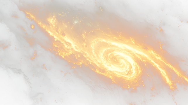 a spiral of fire and smoke in the sky