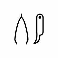 forceps icon vector sign