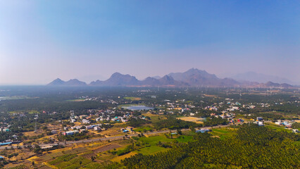 Fototapeta premium Breathtaking Drone View of Kanyakumari, Tamil Nadu, India