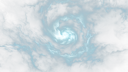 a dark blue and white swirl with a light coming from the center