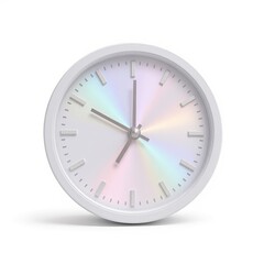 Minimalist clock with a holographic face