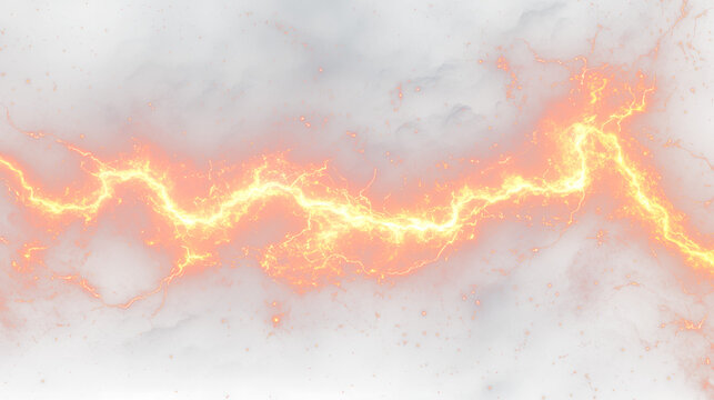 a dark sky with a bunch of orange and yellow lightnings