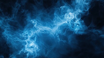 Obraz premium Abstract Blue Smoke Design