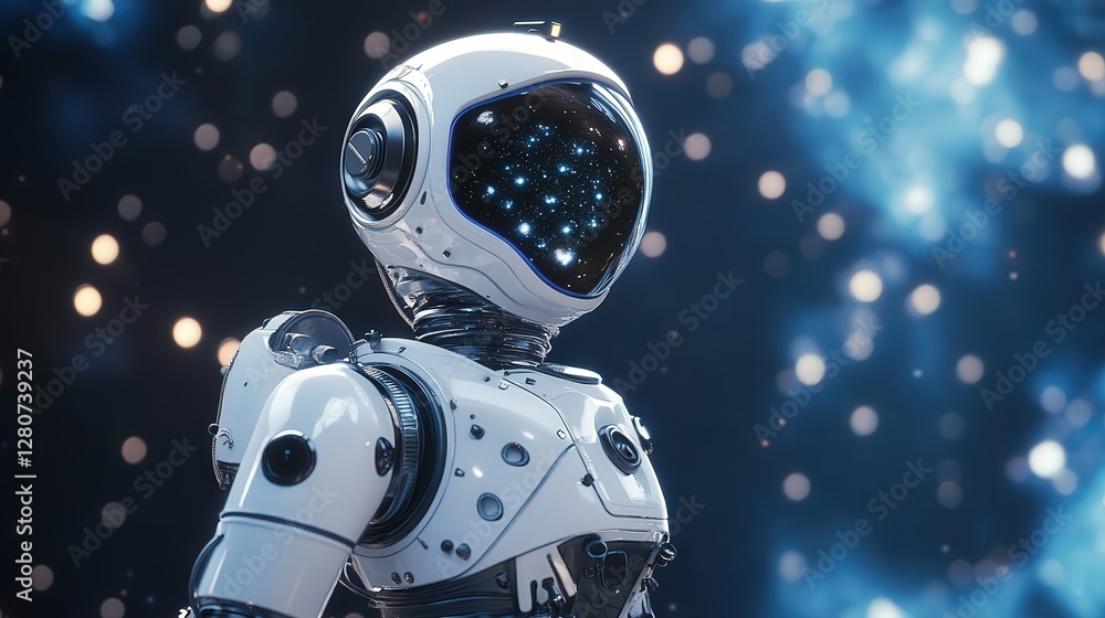 Poster robot designed for space-based medical research, monitoring astronauts health and performing experim