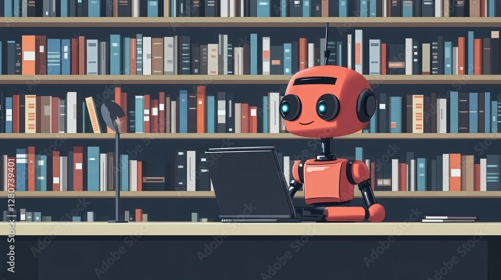 Poster robot designed to automate the process of searching and cataloging scientific literature, organizing