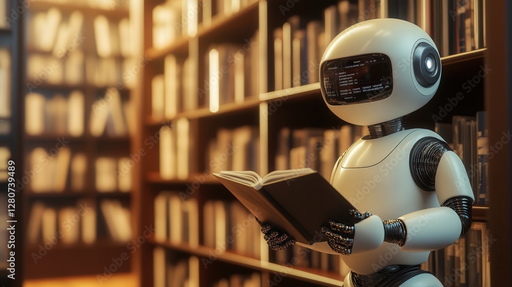 Poster robot designed to automate the process of searching and cataloging scientific literature, organizing