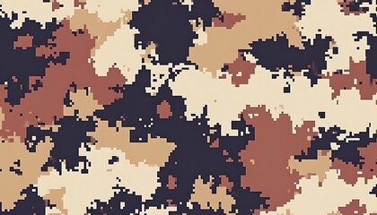 Digital Camo Pattern, Desert Terrain, Background, Design