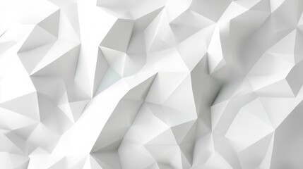 Obraz premium LowPoly White Geometric Background Abstract Design