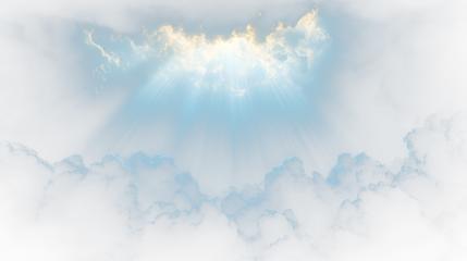 a dark sky with clouds and sunbeams