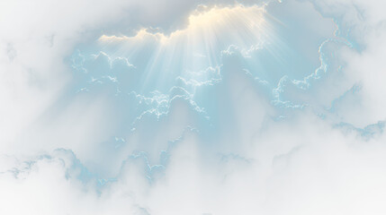 a bright sun shining through the clouds