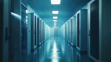 Fototapeta premium air purifiers installed throughout the building, ensuring a clean environment for precise experiments.