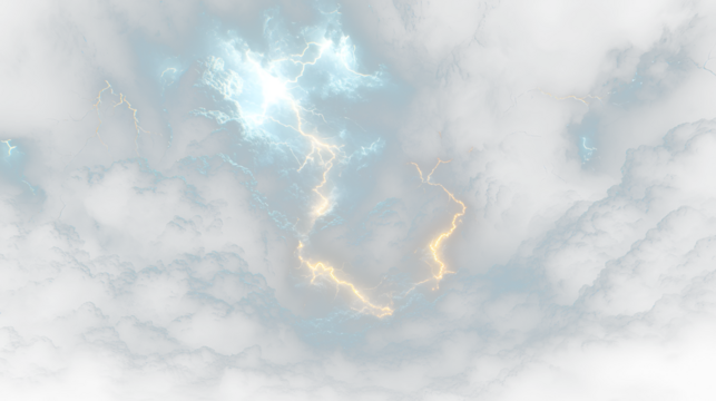 a dark sky with a lightning bolt