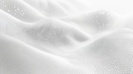 Futuristic White Dotted Abstract Background