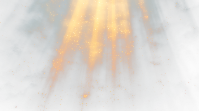 a bright light shining through the clouds