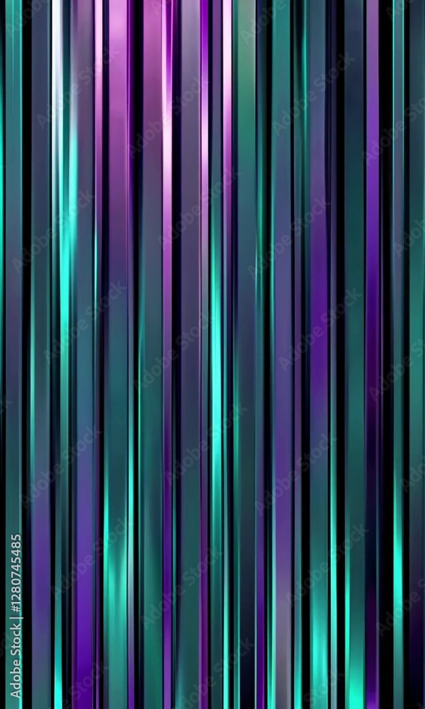 Poster mesmerizing vertical light streaks in vivid motion across a dynamic gradient background