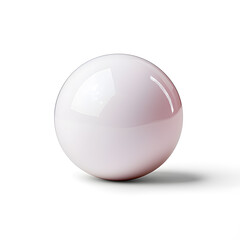 3d glossy glass sphere orb, isolated on a white background