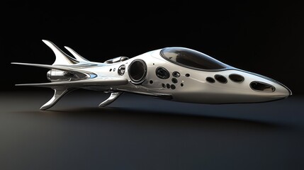 scrapaceft designed for high-speed interplanetary travel, capable of reaching distant planets within days.